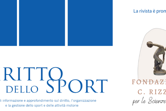 La rivista “Diritto dello Sport” è stata inserita in Classe A
