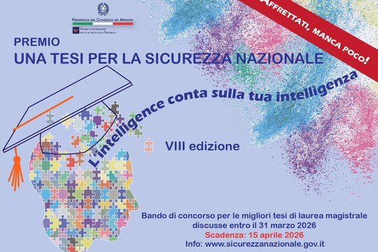 Premio "Una tesi per la sicurezza nazionale"